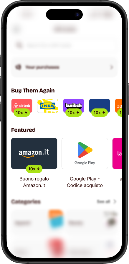 Most purchased and Buy again carousels