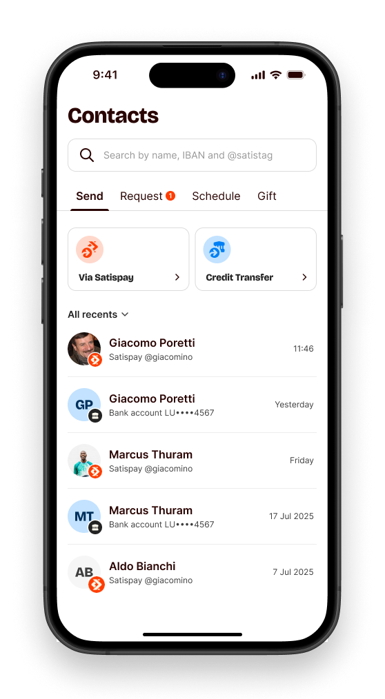 After — unified contacts hub with Who / How tabs